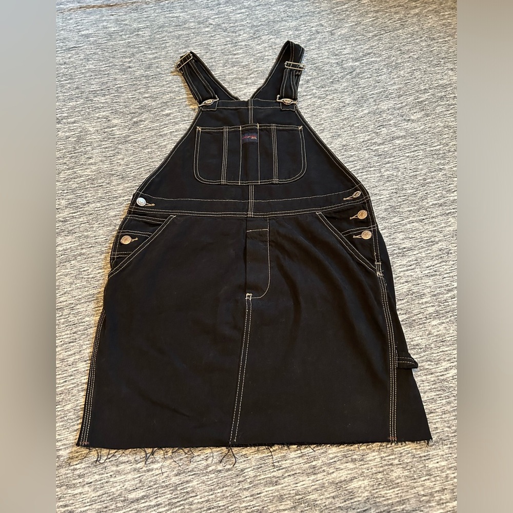 Union Bay Black Denim Overall Skirt